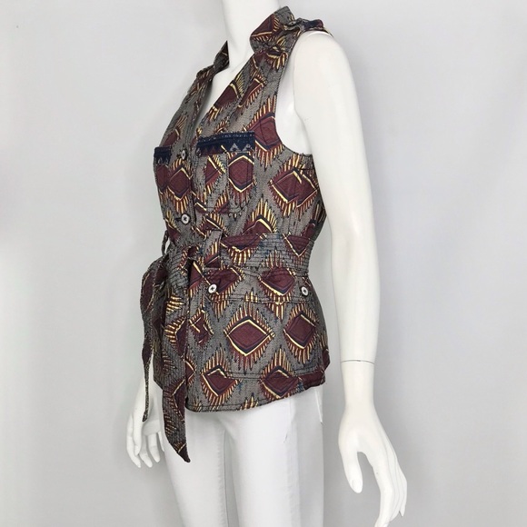 Elvenses {Anthropologie} Geo Safari Print Vest - Picture 7 of 9